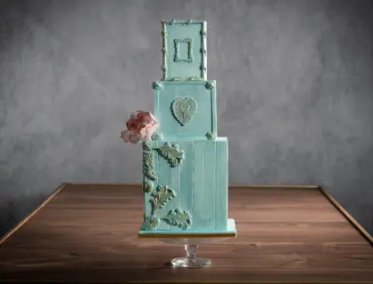 Romantic Vintage French Influenced Wedding Cake