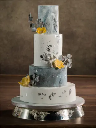 Textured Concrete Wedding Cake